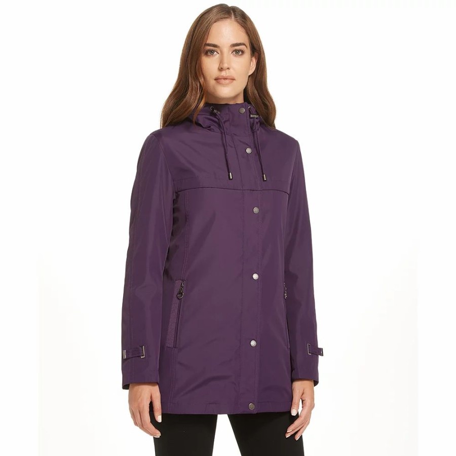 Clothing * | Women'S Weathercast Hooded Midweight Bonded A-Line Jacket