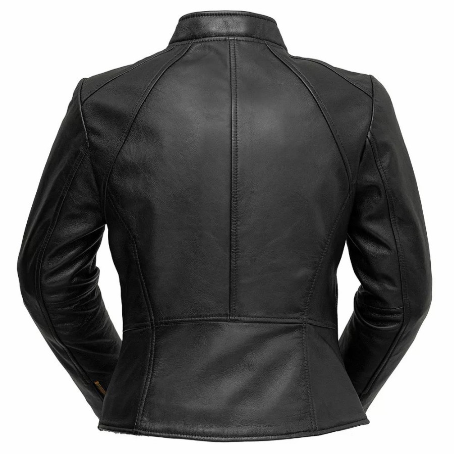 Clothing * | Women'S Whet Blu Zoey Asymmetrical Leather Blazer