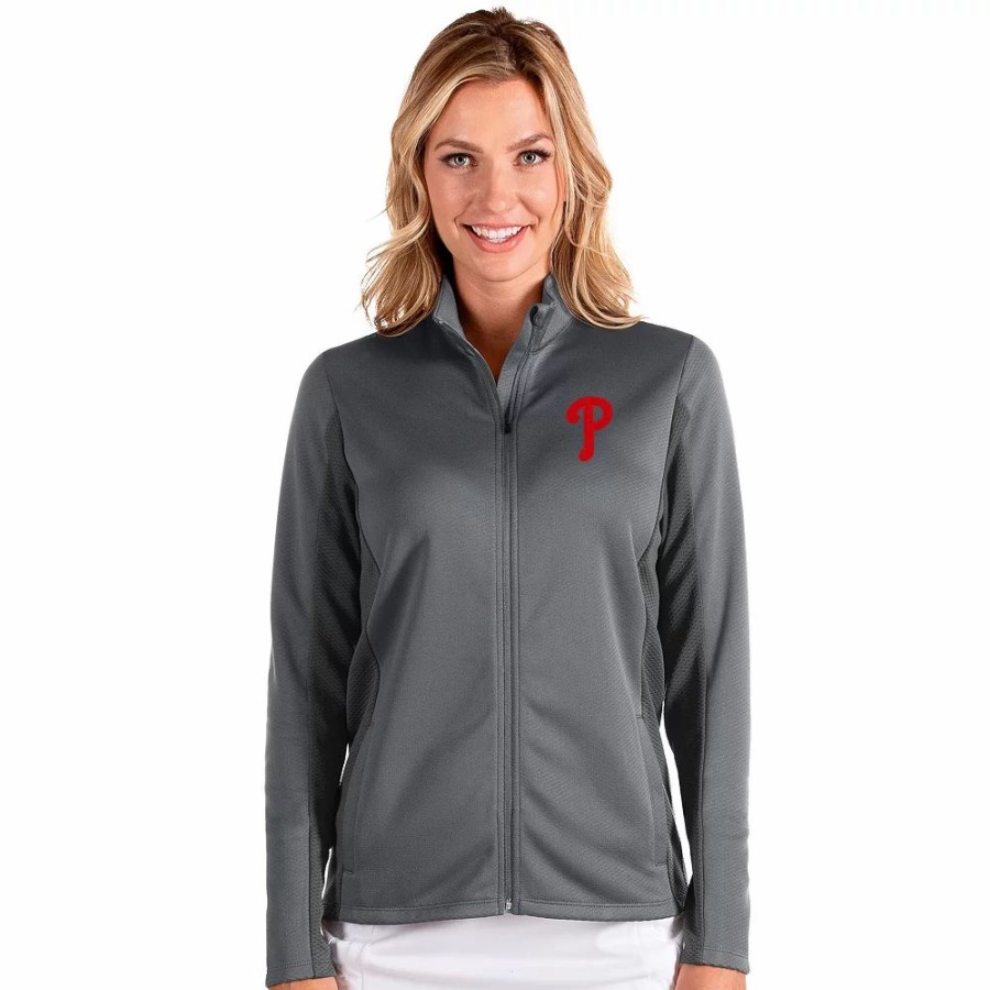 Clothing * | Women'S Philadelphia Phillies Passage Full Zip Jacket