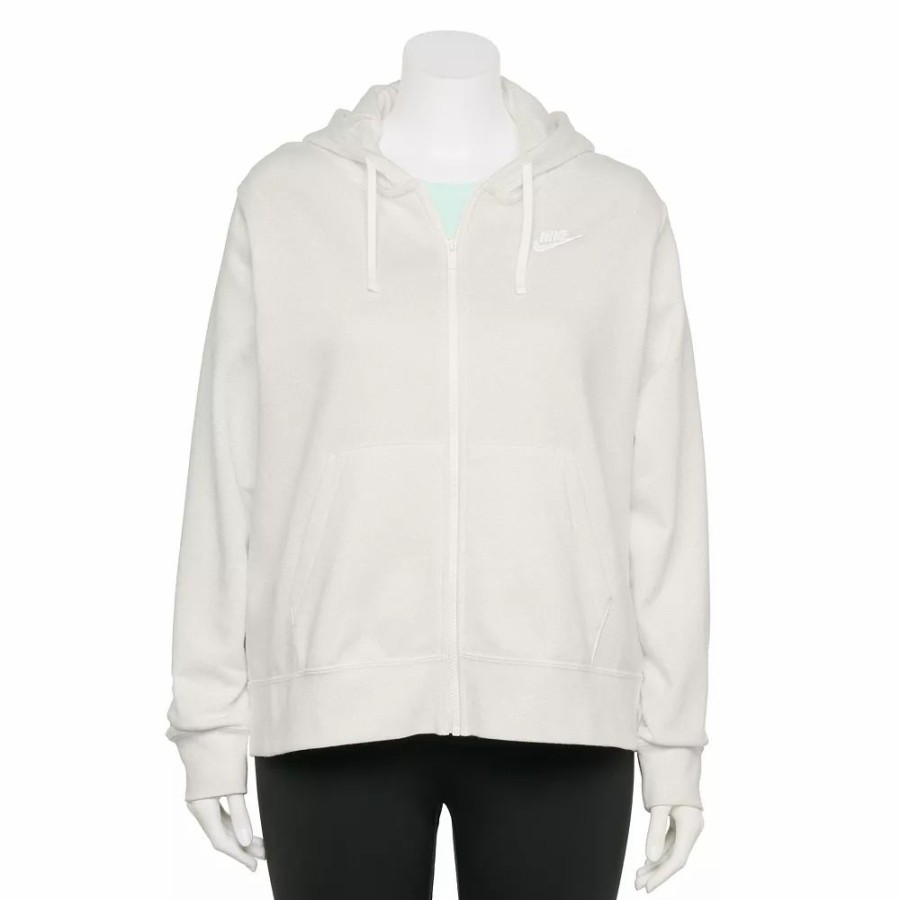 Clothing * | Plus Size Nike Sportswear Club Fleece Full-Zip Hoodie