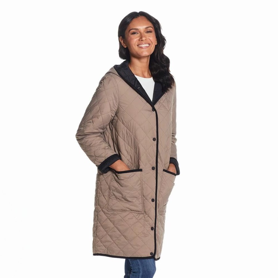 Clothing * | Women'S Weathercast Quilted Reversible Duffle Jacket