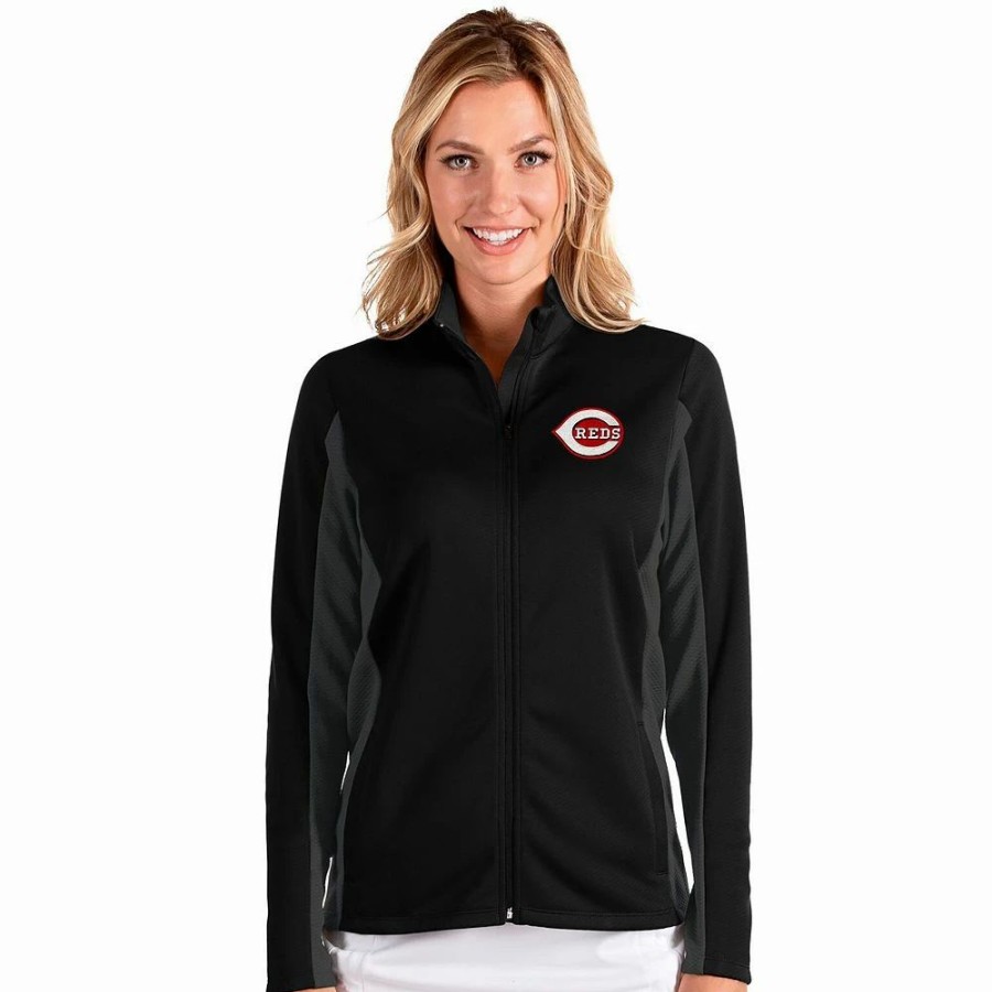 Clothing * | Women'S Cincinnati Reds Passage Full Zip Jacket