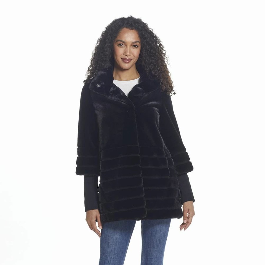 Clothing * | Women'S Gallery Oversize-Collar Faux-Fur Coat