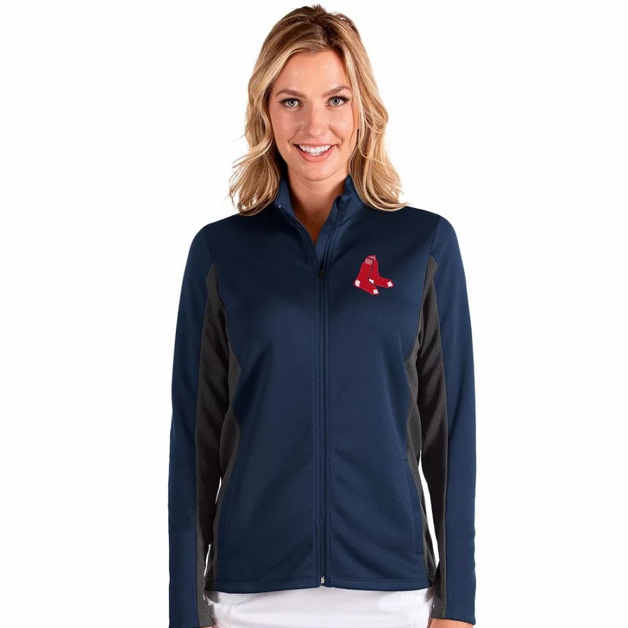 Clothing * | Women'S Boston Red Sox Passage Full Zip Jacket