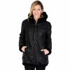 Clothing * | Women'S Excelled Hooded Reversible Faux-Leather Jacket