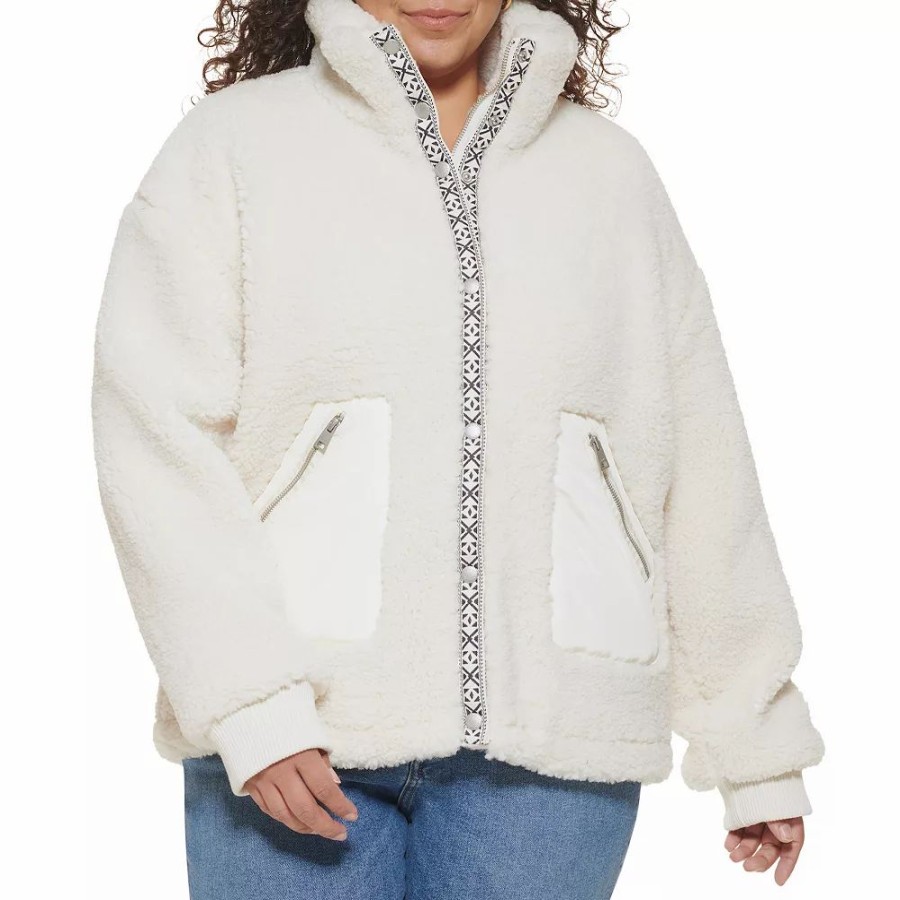 Clothing * | Plus Size Levi'S Cozy Teddy Sherpa Jacket