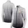 Clothing * | Women'S Antigua White/Black Pittsburgh Steelers Guide Full-Zip Jacket