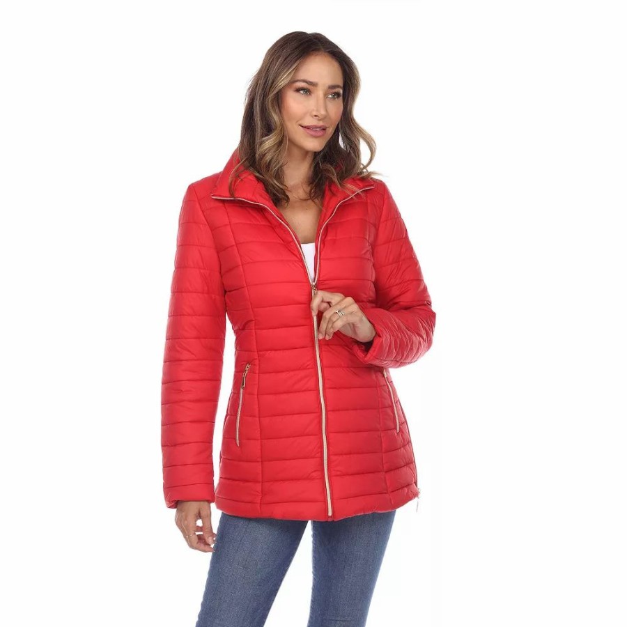 Clothing * | Women'S White Mark Puffer Coat