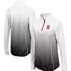 Clothing * | Women'S Colosseum Black Stanford Cardinal Magic Ombre Quarter-Zip Raglan Jacket