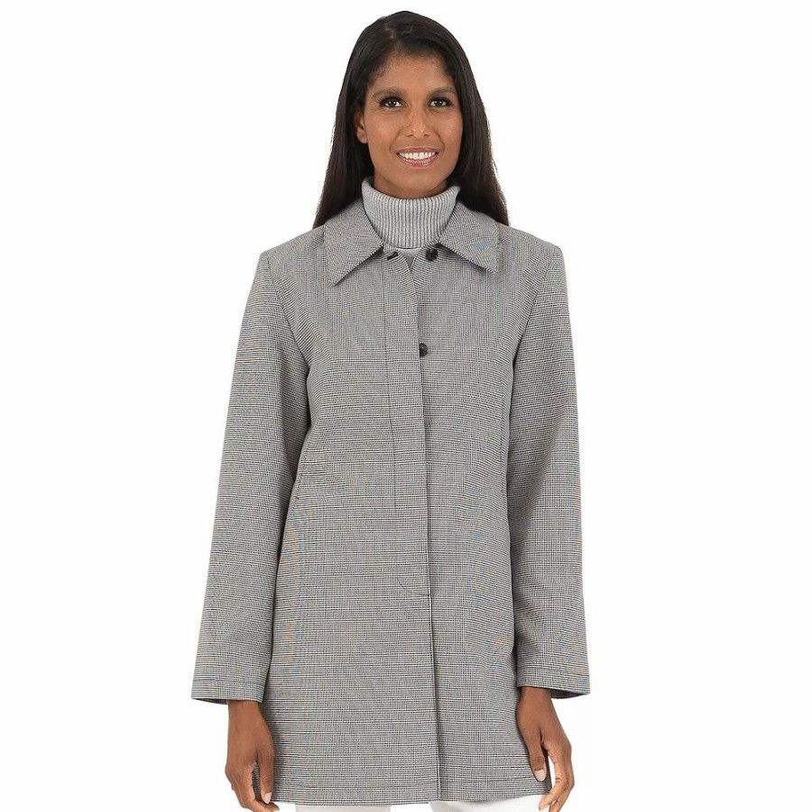 Clothing * | Women'S Fleet Street Classic Gingham Raincoat