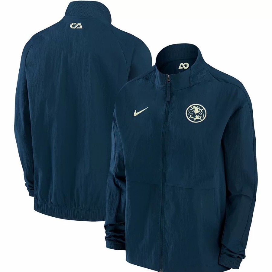 Clothing * | Women'S Nike Navy Club America Anthem Full-Zip Jacket