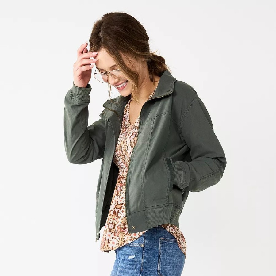 Clothing * | Petite Sonoma Goods For Life Shrunken Jacket