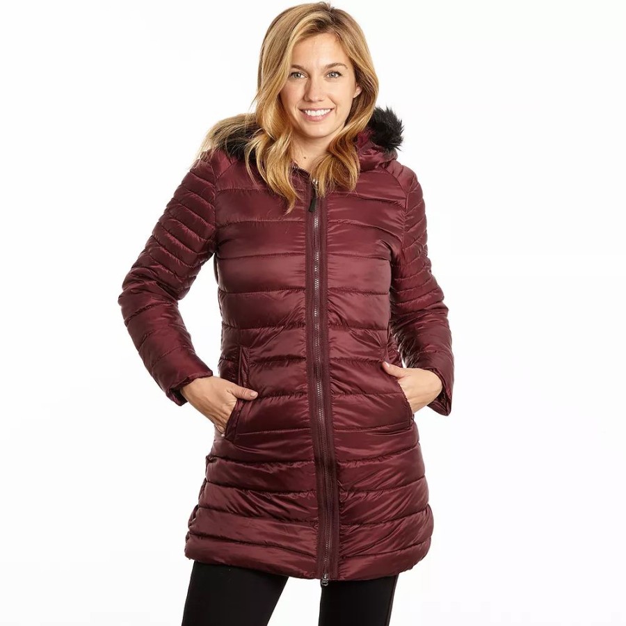 Clothing * | Plus Size Excelled Faux-Fur Hooded Puffer Jacket