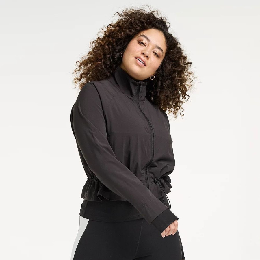 Clothing * | Women'S Flx Convertible Peplum Jacket