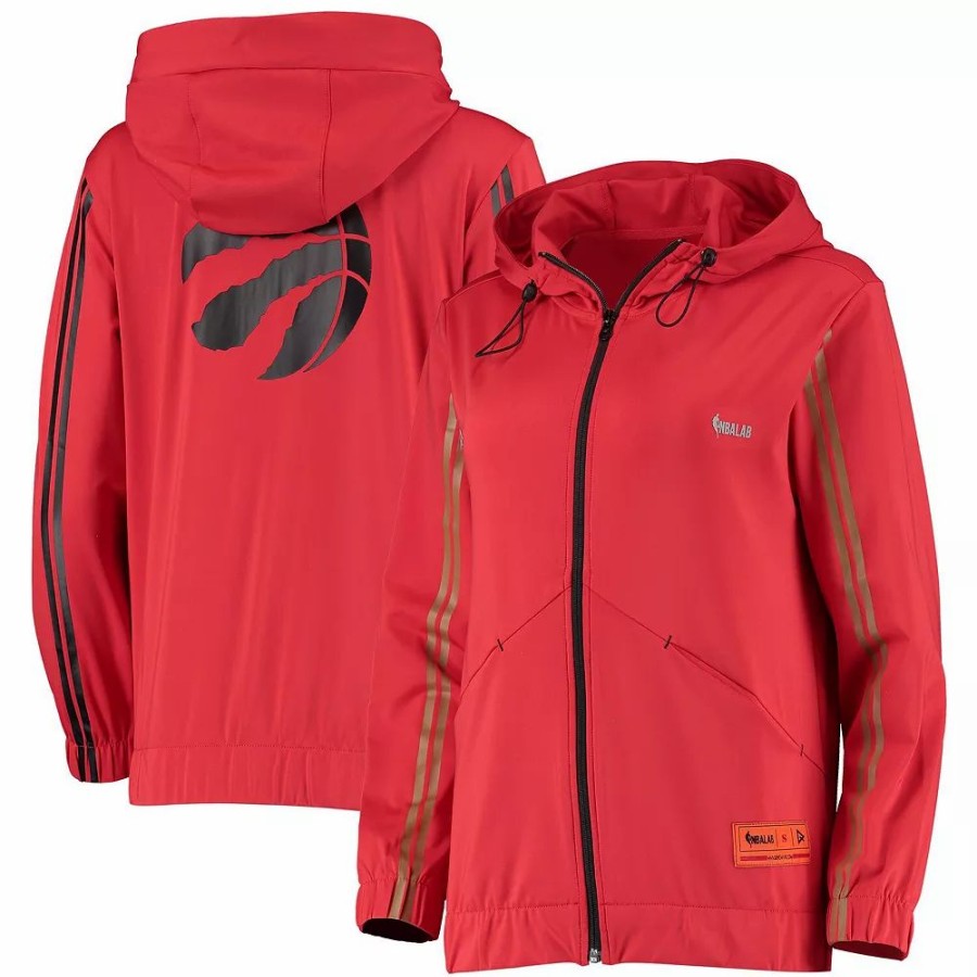 Clothing * | Women'S Qore Red Toronto Raptors Everyday Team Full-Zip Jacket