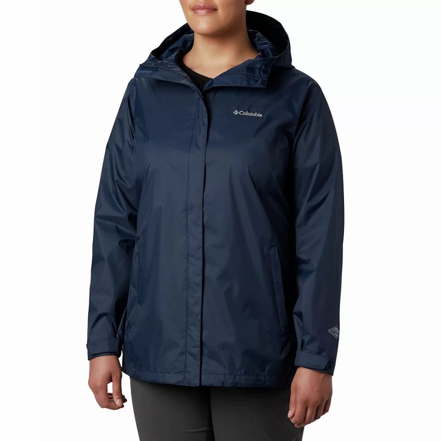 Clothing * | Plus Size Columbia Arcadia Ii Hooded Packable Jacket