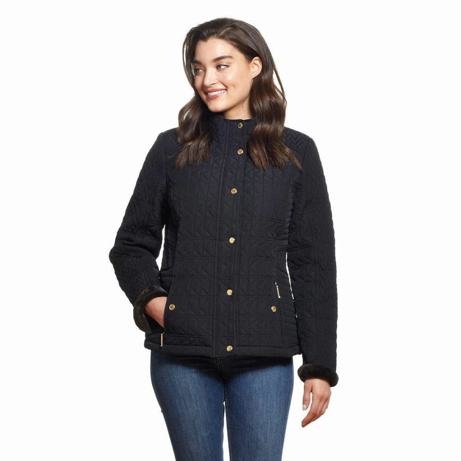 Clothing * | Women'S Weathercast Velboa-Lined Quilted Jacket