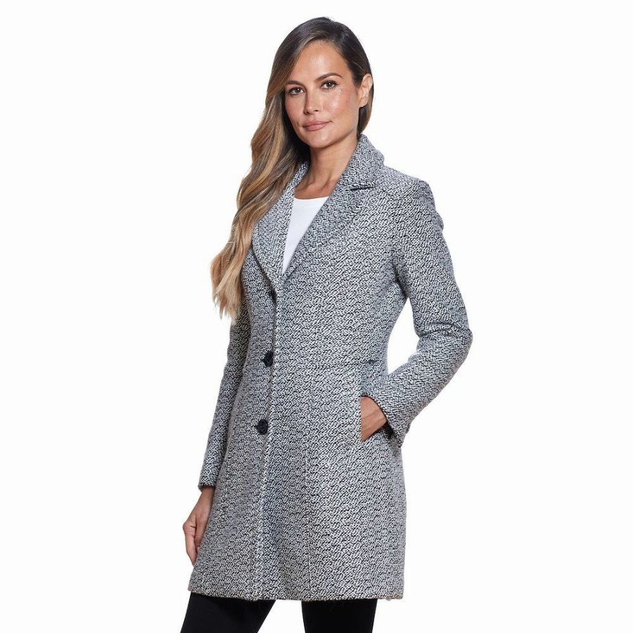 Clothing * | Women'S Gallery Wool-Blend Walker Coat