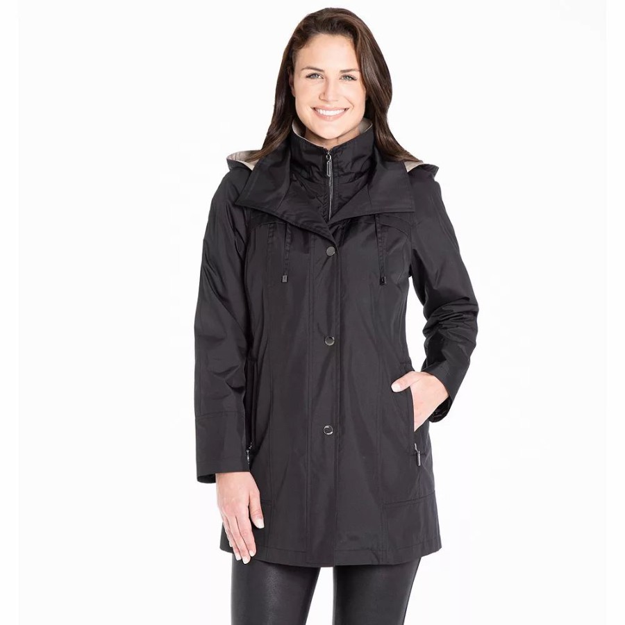 Clothing * | Women'S Fleet Street Short Trench Rain Coat