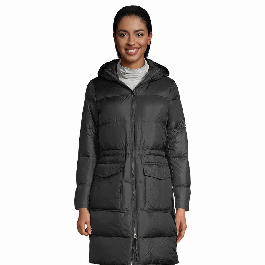 Clothing * | Petite Lands' End Wide Channel Down Coat