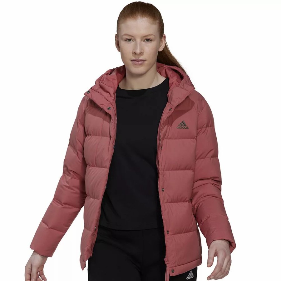 Clothing * | Women'S Adidas Helionic Outdoor Hooded Down Jacket