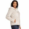 Clothing * | Plus Size Weathercast Cozy Fleece Hooded Jacket Bone