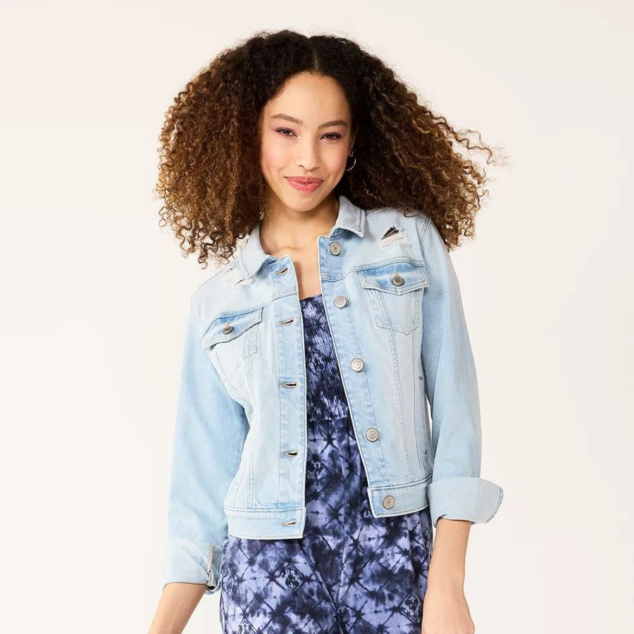 Clothing * | Juniors' So Essential Denim Jacket