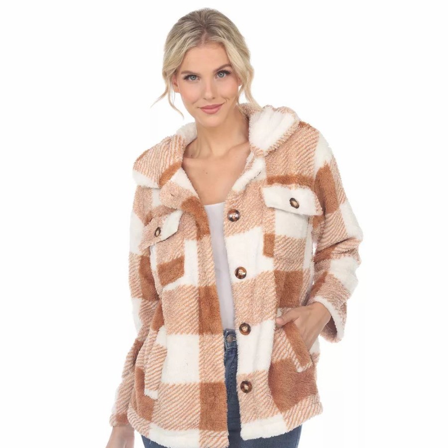 Clothing * | Women'S White Mark Plaid Shacket