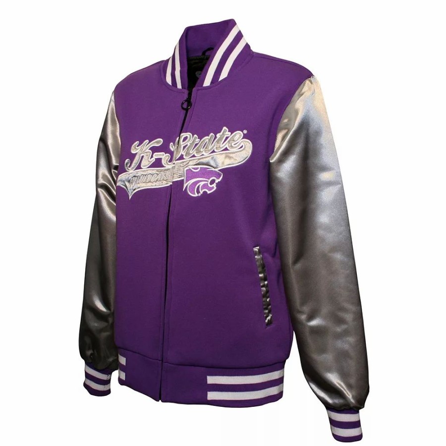 Clothing * | Women'S Franchise Club Kansas State Wildcats Sweetheart Varsity Jacket