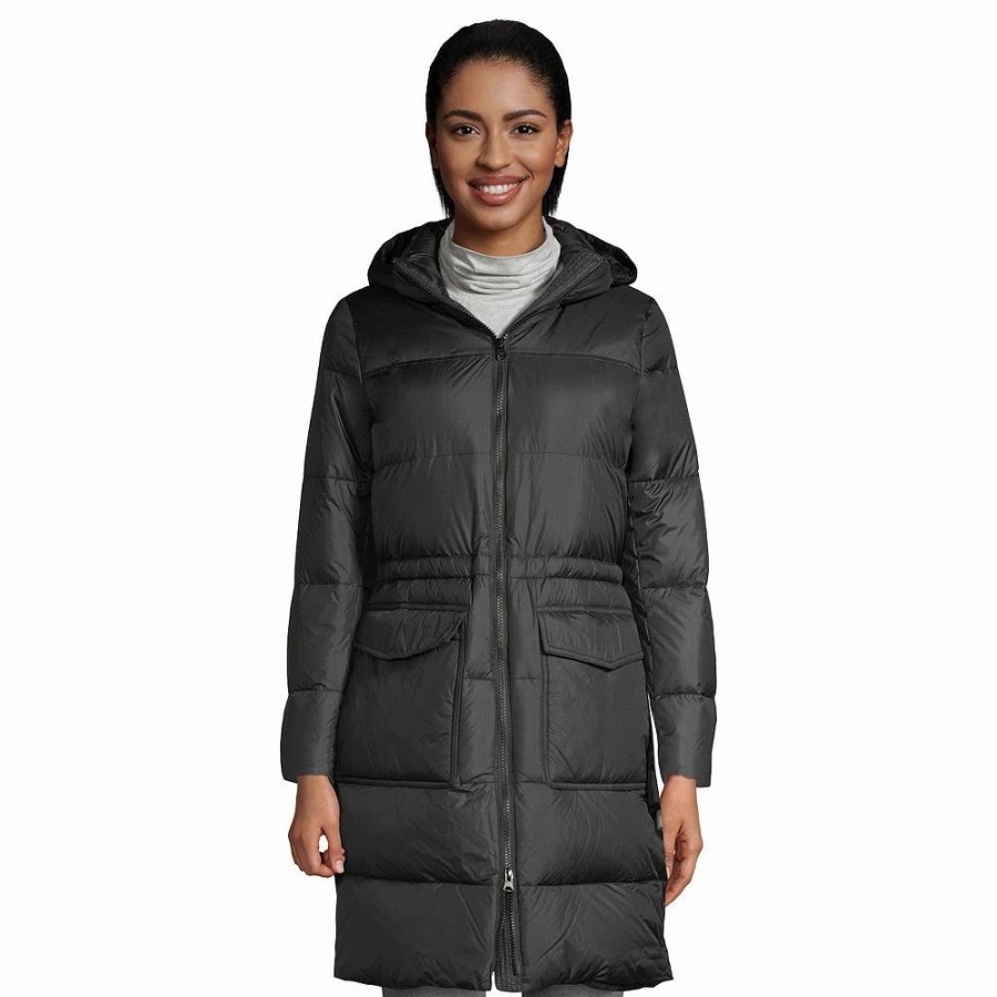 Clothing * | Women'S Lands' End Wide Channel Down Coat