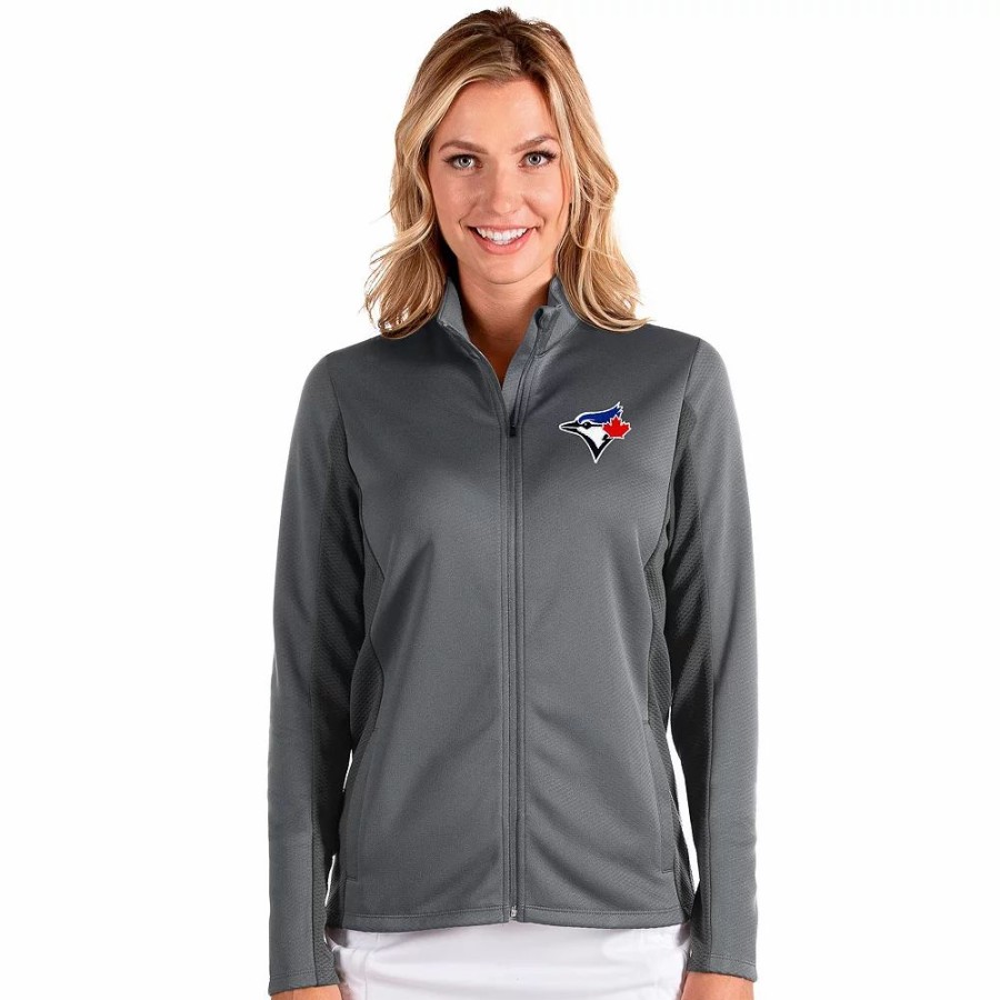 Clothing * | Women'S Toronto Blue Jays Passage Full Zip Jacket