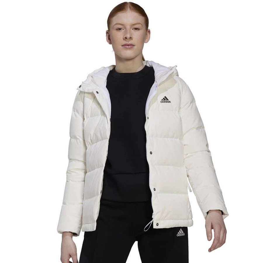 Clothing * | Women'S Adidas Helionic Outdoor Hooded Down Jacket