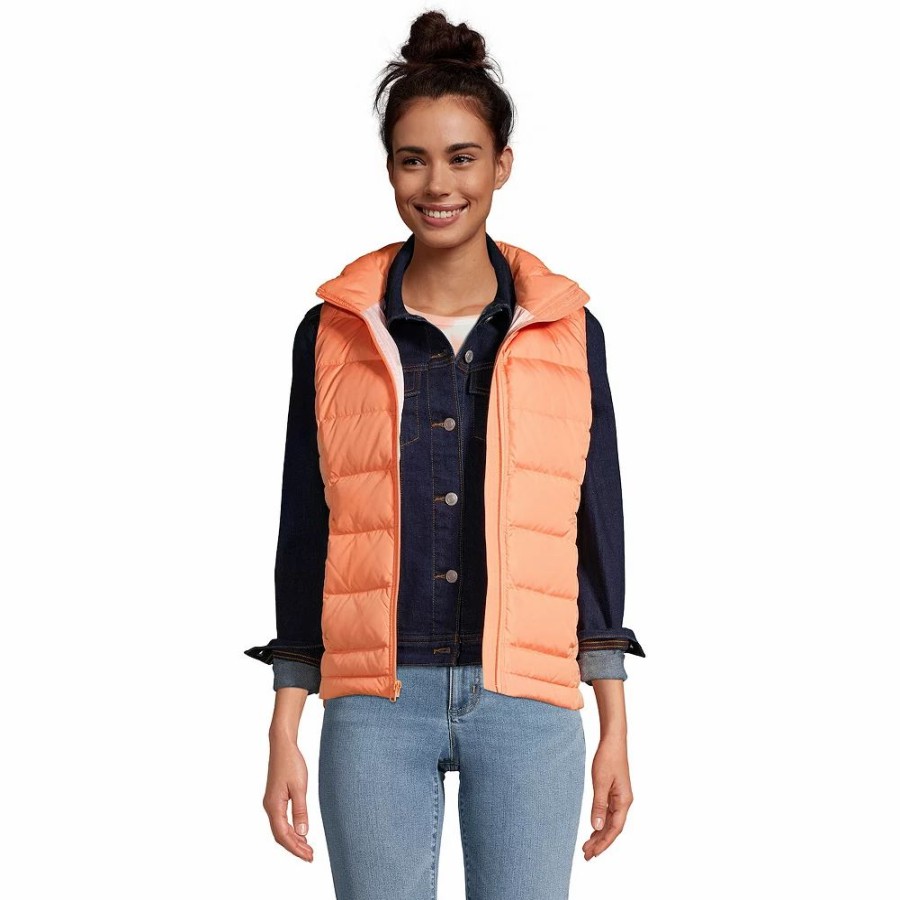 Clothing * | Women'S Lands' End Down Puffer Vest