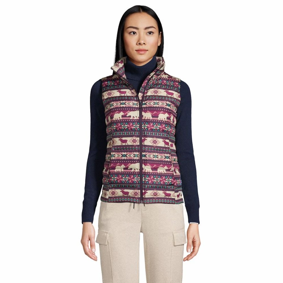 Clothing * | Women'S Lands' End Down Puffer Vest