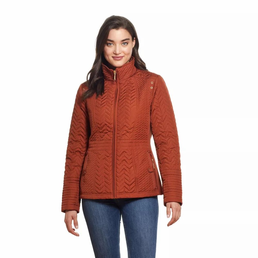 Clothing * | Women'S Weathercast Quilted Side-Stretch Jacket