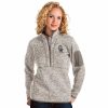 Clothing * | Women'S Colorado Rockies 1/2 Zip Pullover Sweater