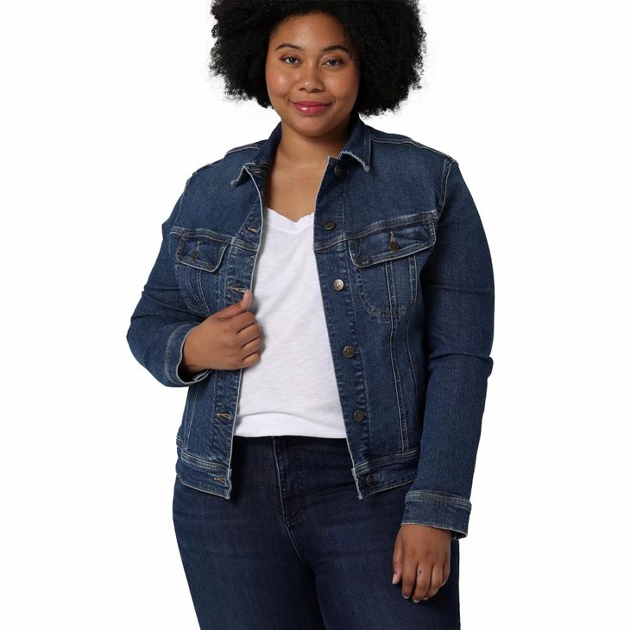 Clothing * | Plus Size Lee Legendary Jean Jacket