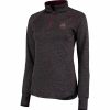 Clothing * | Women'S Colosseum Black Montana Grizzlies Bikram Quarter-Zip Jacket