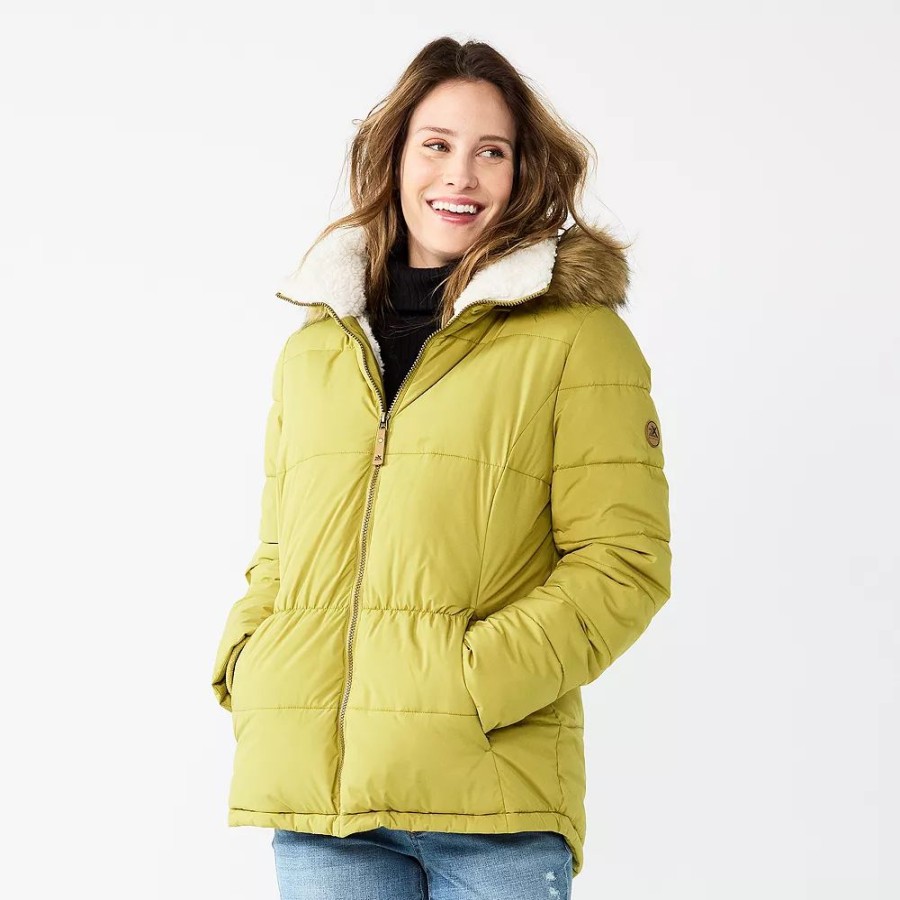 Clothing * | Women'S Zeroxposur Naomi Sherpa Quilted Puffer Jacket