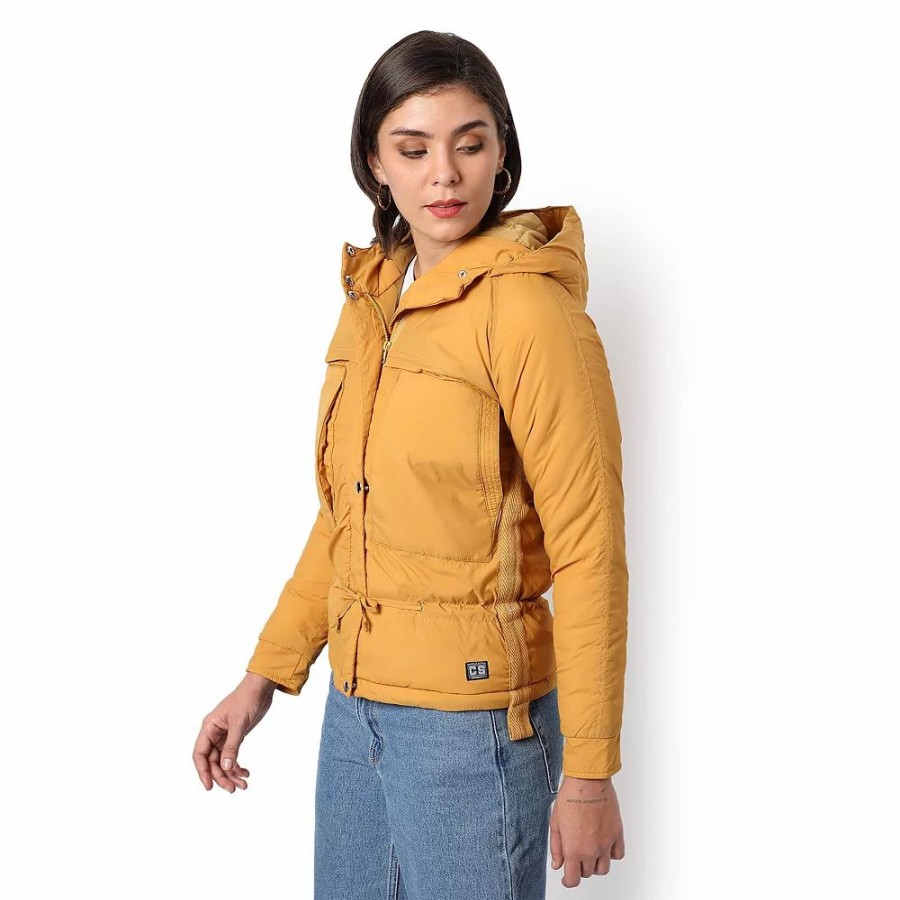 Clothing * | Campus Sutra Women Regular Fit Zipper Jacket