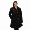 Clothing * | Women'S Excelled Double-Breasted Faux-Wool Trench Coat