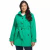 Clothing * | Plus Size Weathercast Hooded Windbreaker Jacket