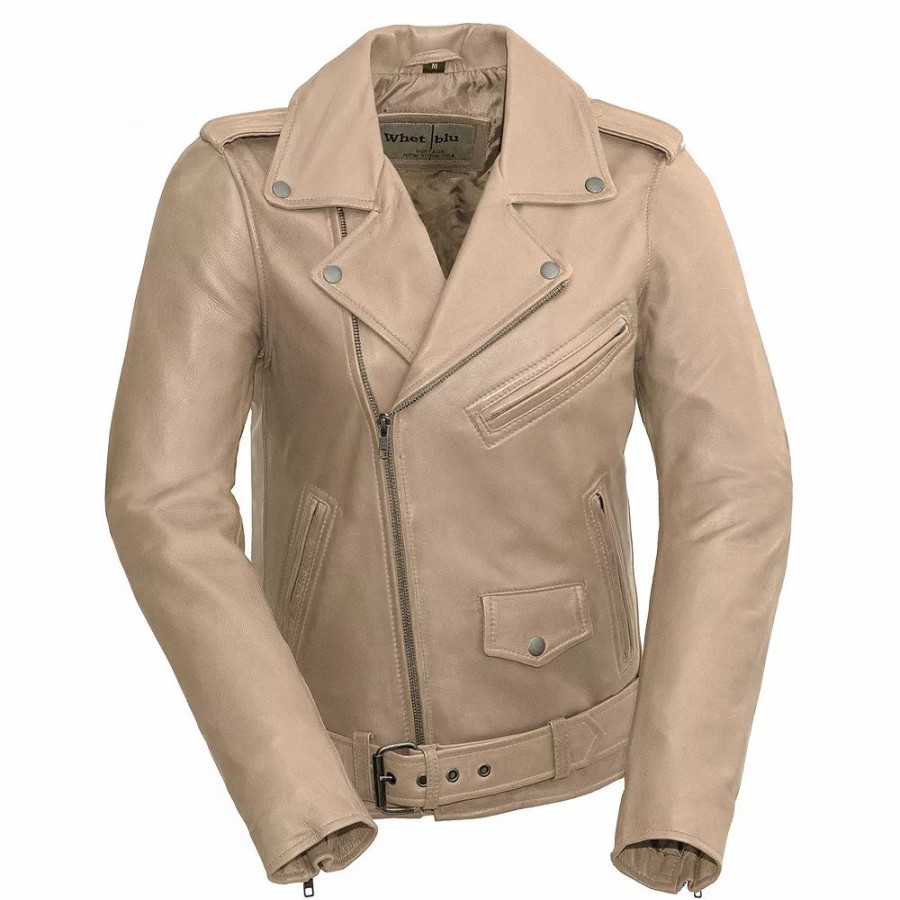 Clothing * | Women'S Whet Blu Rebel Leather Motorcyle Jacket